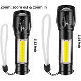 Portable Mini LED Flashlight XPE COB Flashlight with 3 Modes Rechargeable-TI00777-Veeddydropshipping